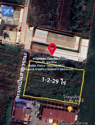 sale พื้นที่ดิน ขายที่ดิน ซ.สังฆสันติสุข 6 หนองจอก กรุงเทพ (ผังสีส้ม: ย.5-8) 1-2-29 ไร่, 6.29 ล้านบาท 6290000 BAHT ดีงาม