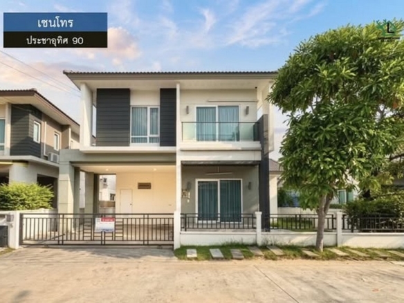 lN-086 ขายบ้านเดี่ยว 2 ชั้น เซนโทร ประชาอุทิศ90 เนื้อที่ 50 ตรว 4 ห้องนอน 3 ห้องน้ำ ใกล้โรงเรียนสารสาสน์ประชาอุทิศพิทยาคาร