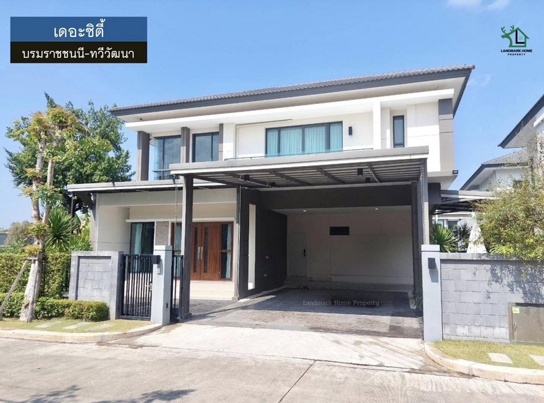 LM26-0045 ขายบ้านเดี่ยว 2 ชั้น เดอะซิตี้ บรมราชชนนี ทวีวัฒนา เนื้อที่ 109 ตรว 4นอน 4น้ำ พื้นที่กว้างขวาง บรรยากาศเงียบสงบเป็นส่วนตัว