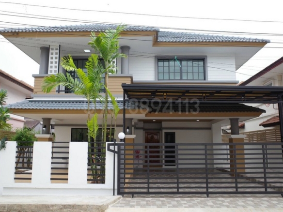 ขายบ้านเดี่ยว 2 ชั้น หลังใหญ่ รอยัล ปาร์ค วิลล์ บงกช 3 รีโนเวทหรูสไตล์ Minimal Modern เนื้อที่ 56 ตรว 4นอน 3น้ำ ราคาพิเศษ