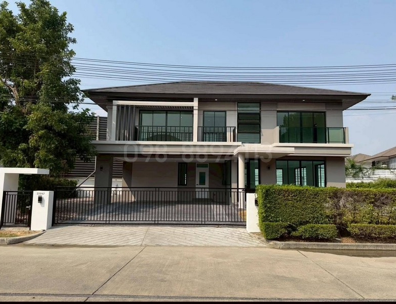 ขายบ้านเดี่ยว 2 ชั้น พร้อมสระว่ายน้ำ มบ.ณุศาศิริ ซิตี้ พระราม 2 ขนาด 154.4 ตรว 3นอน 5น้ำ น้าบ้านทิศใต้