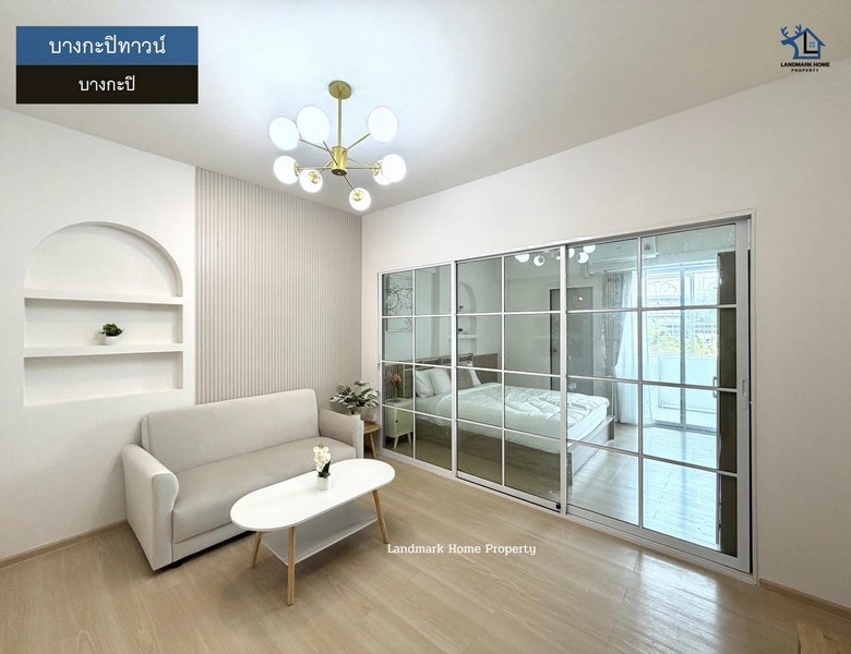 IN-100 ขายห้องชุด บางกะปิทาวน์คอนโด ขนาด 36.65 ตรม 1นอน 1น้ำ รีโนเวทใหม่ พร้อมเข้าอยู่ ทำเลดี