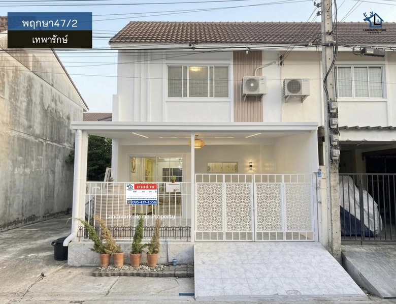 lN-107 ขายทาวน์โฮม 2 ชั้น พฤกษา47/2 เทพารักษ์ บางเมือง พื้นที่ 16.2 ตรว 3 นอน 3น้ำ บ้านรีโนเวทใหม่ทั้งหลัง ตกแต่งพร้อมเข้าอยู่