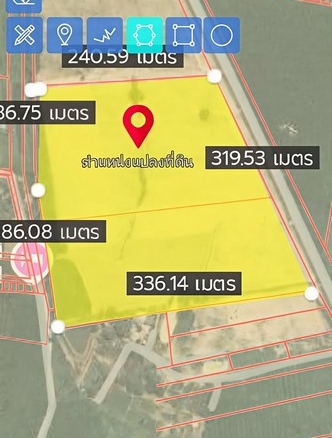 ขายที่ดินปลวกแดงระยอง ขายที่ดินระยอง 30 ไร่ (มี 2 โฉนด) ผังสี ตำบลมาบยางพร ปลวกแดง ระยอง