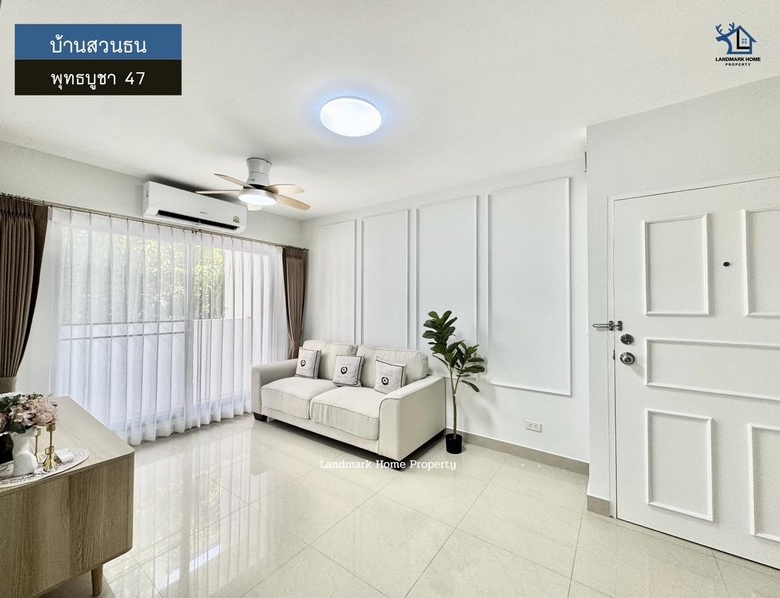 lN-108 ขายคอนโด บ้านสวนธน ตึกปาริชาติ3 พุทธบูชา47 พื้นที่ 55.94 ตรม 2นอน 1น้ำ ห้องสวย พร้อมเข้าอยู่ทันที โซนนักศึกษา