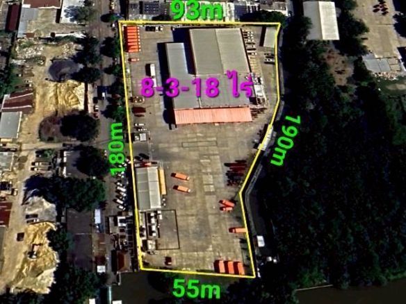 ขายที่ดิน ถนนพระราม3 สาธุประดิษฐ์ เนื้อที่ 8-3-18-ไร่